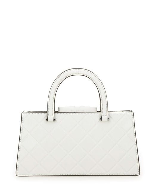 Tory Burch Natural Fleming Eastwest Shopper Bag