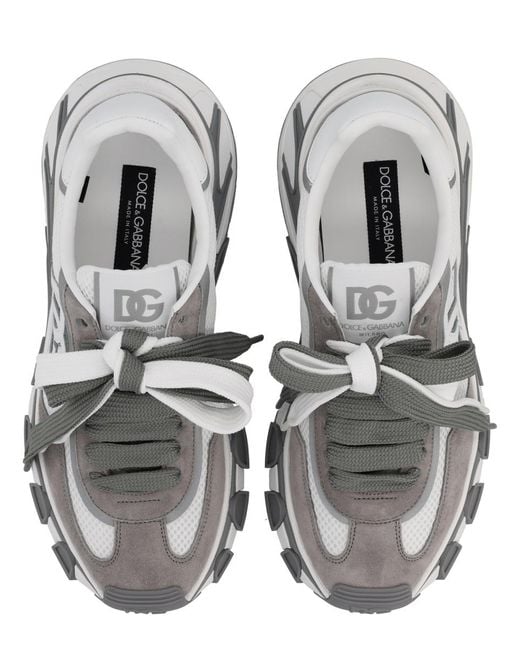 Dolce & Gabbana White Sneaker Elastane Trainers for men