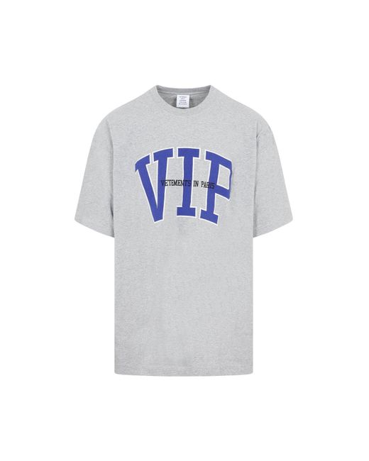 Vetements Blue Vip Logo T-shirt Tshirt for men