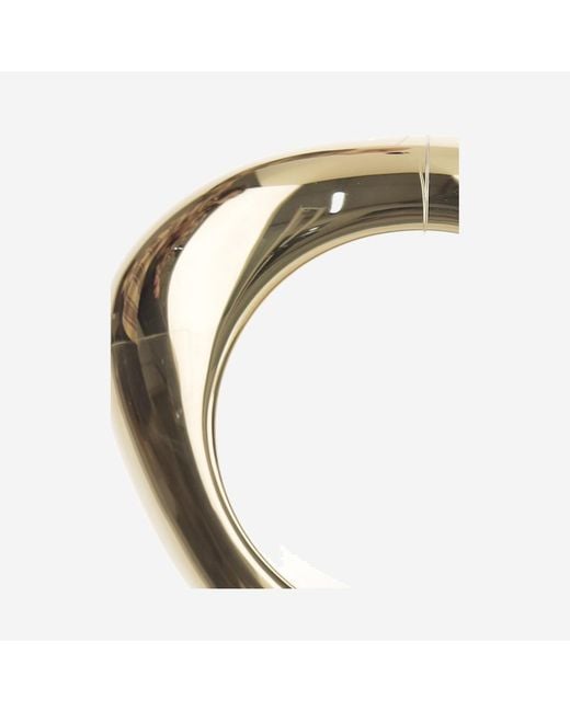 Saint Laurent Metallic Bracelet Wavy Brass