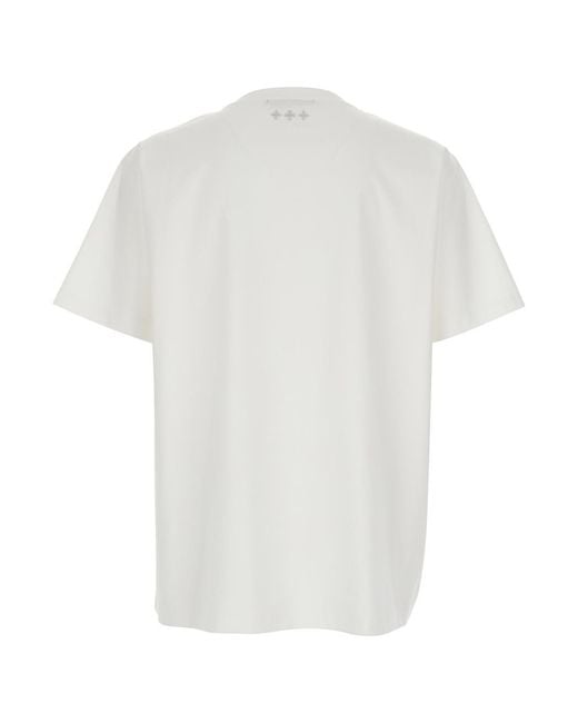 Tatras White T-Shirt Selo Logo Metallo With Metallic On The Front for men