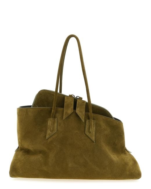 The Attico Green Bovine Leather Shoulder Bag