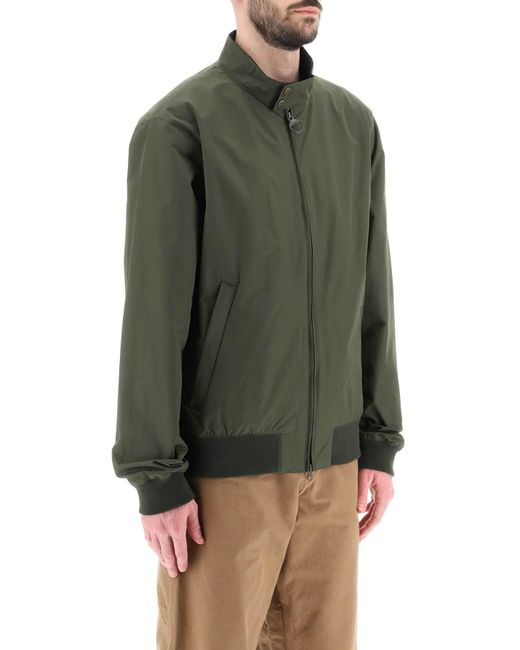Barbour Green Nylon Harrington Jacket for men