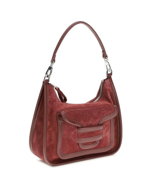 Pierre Hardy Red Shoulder Bag Alpha Day Miss Calf Leather