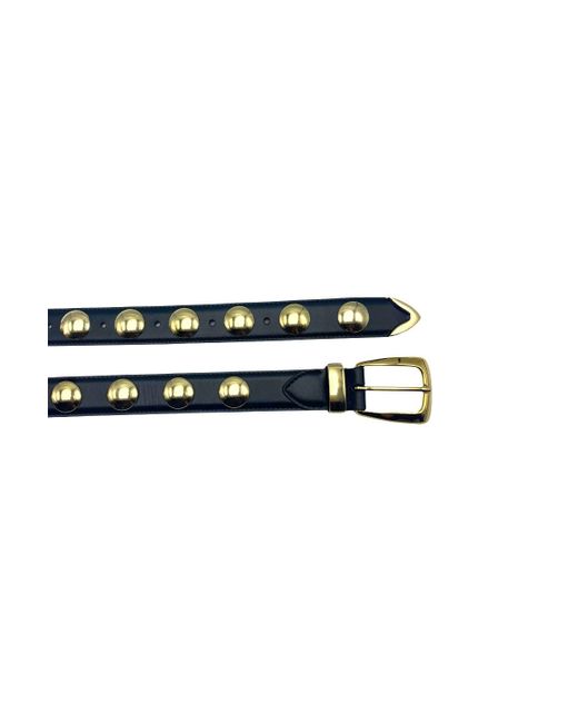 Khaite Black Benny Belt With Stud Buckle