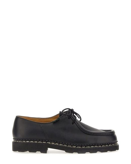 Paraboot Black Lace-Up Two Holes Michael for men