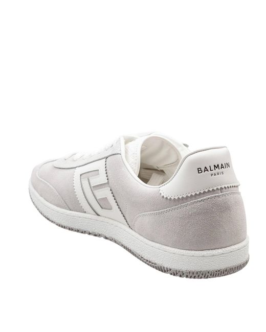 Balmain White Swan Sneakers