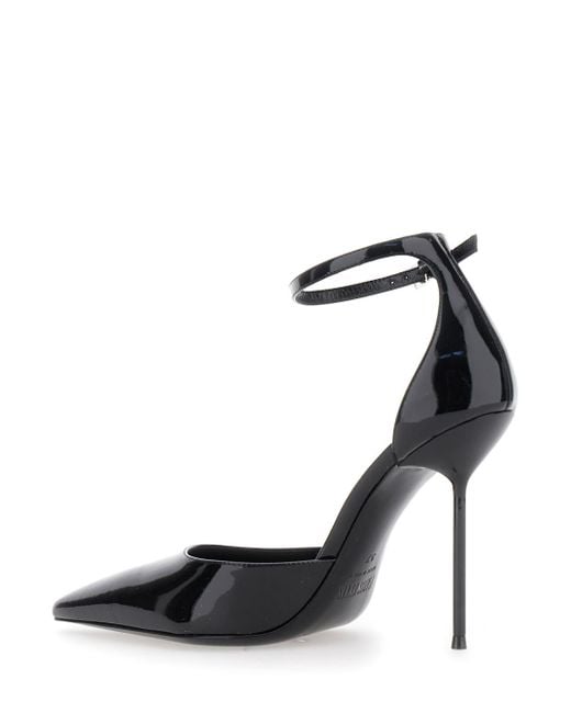 Paris Texas White 'Lidia' Bordeaux Slingback Pumps With Buckle Strap Closure And High Stiletto Heel