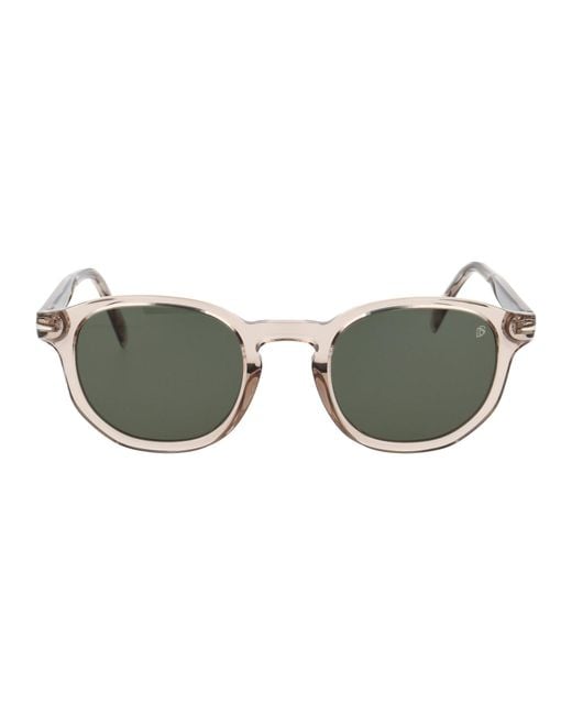 David Beckham Green Sunglasses Acetate for men