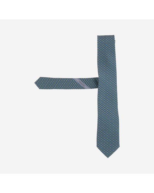 Ferragamo Blue Tie Silk, Ties & Bow for men