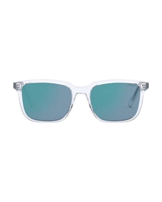 Dior Blue Sunglasses Square Full Rim, Transparent Frame And Lens Ins1I85B7