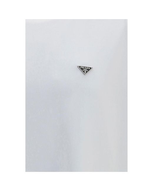 Prada White Cotton T for men