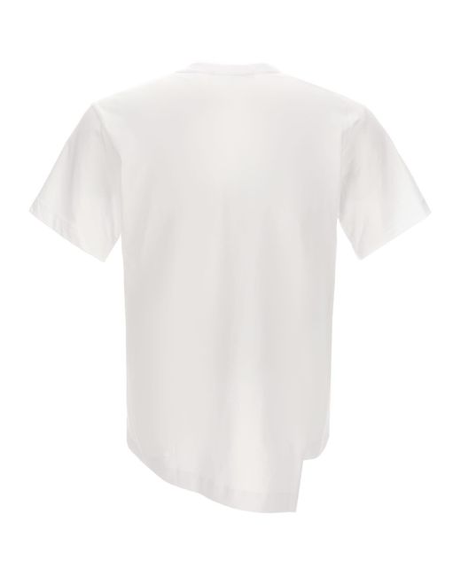 Lacoste White Comme Des Garçons X T-Shirt for men