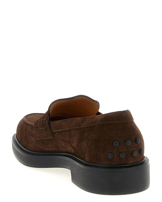 Tod's Brown 'gomma 20l' Loafers