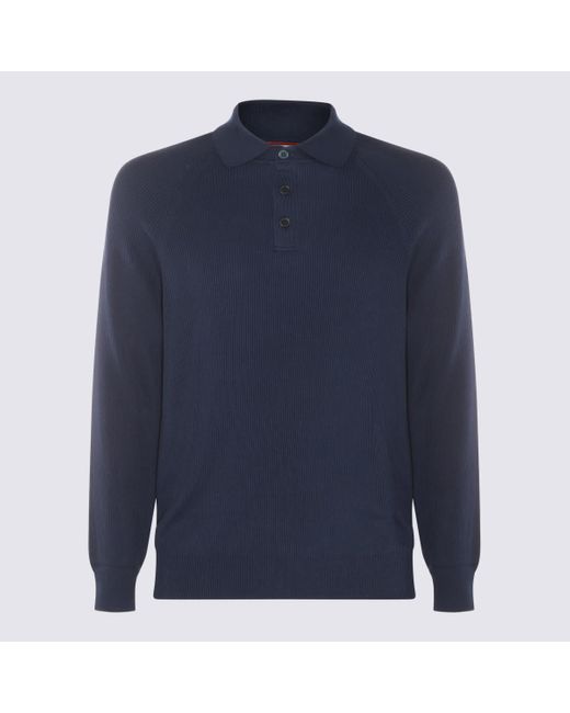 Brunello Cucinelli Blue T-Shirts And Polos for men