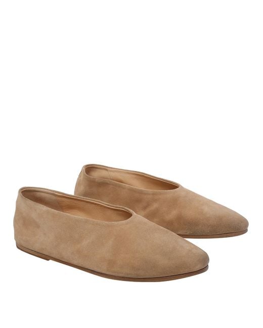Marsèll Brown Flat Shoes Suede Leather/Leather Sole