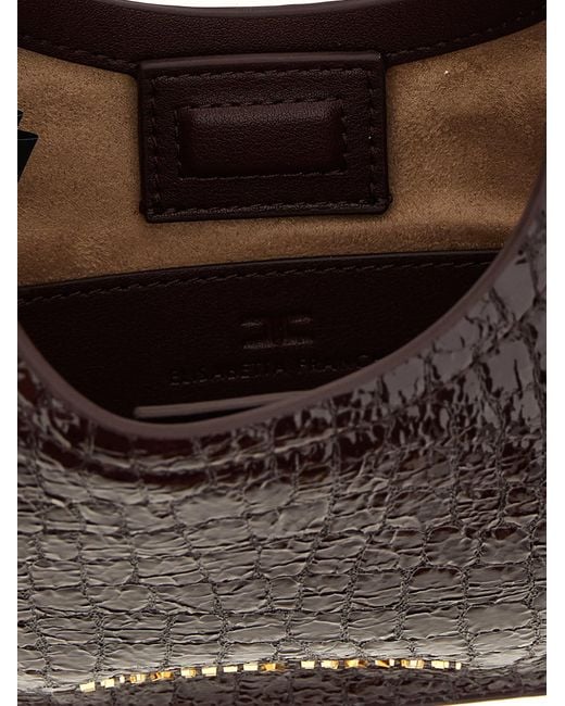 Elisabetta Franchi Black Hobo Shoulder Bags