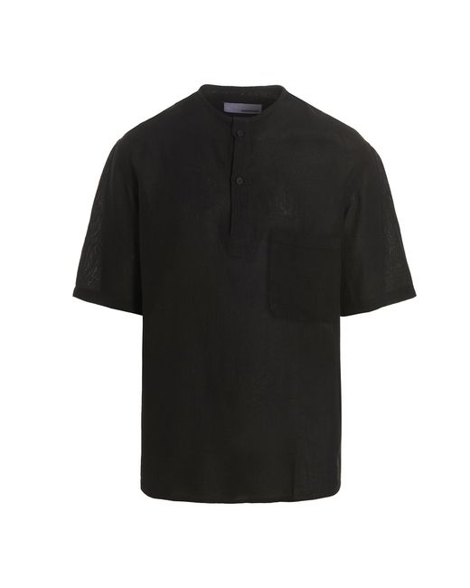 Costumein Linen Polo Shirt in Black for Men | Lyst