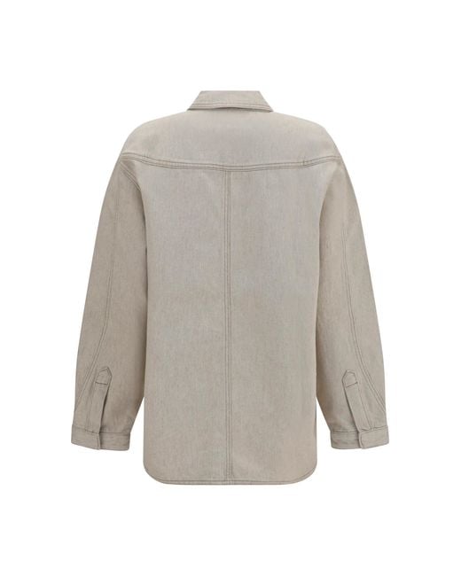 Jacquemus Gray Amelo-De-Nîmes Denim Shirt Cotton; True Hemp