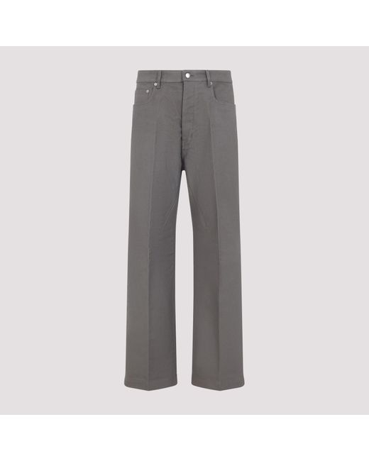 Rick Owens Gray Dust Cotton Geth Jeans for men