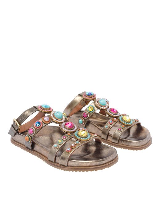 Kurt Geiger Brown Sandals Calf Leather/Rubber Sole