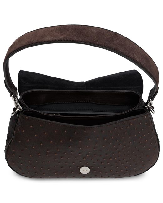 Gianni Chiarini Black Shoulder Bag Calfskin Handbags