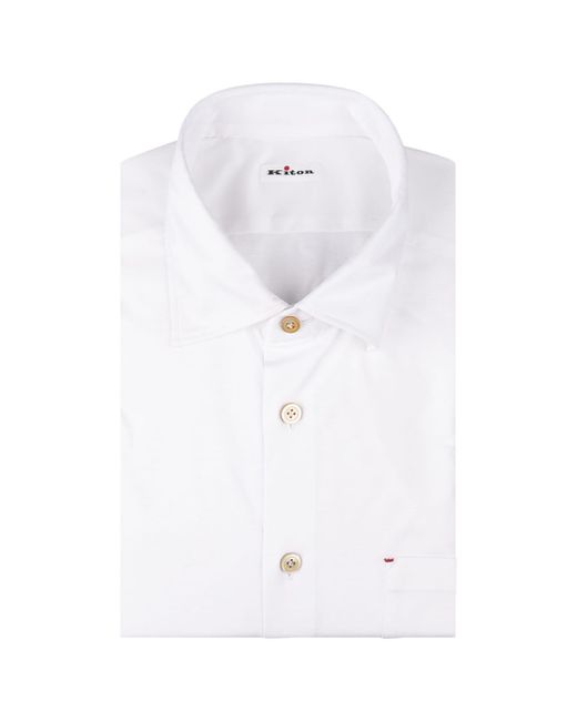 Kiton White Nerano Shirt for men
