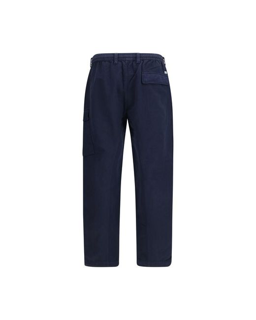 C P Company Blue Cotton Cargo Pants for men