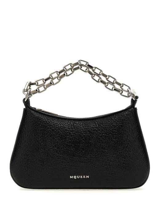 Alexander McQueen Black Mcqueen T-Bar Mini Handbag