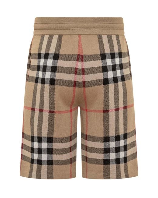 Burberry Natural Iconic Check Shorts for men