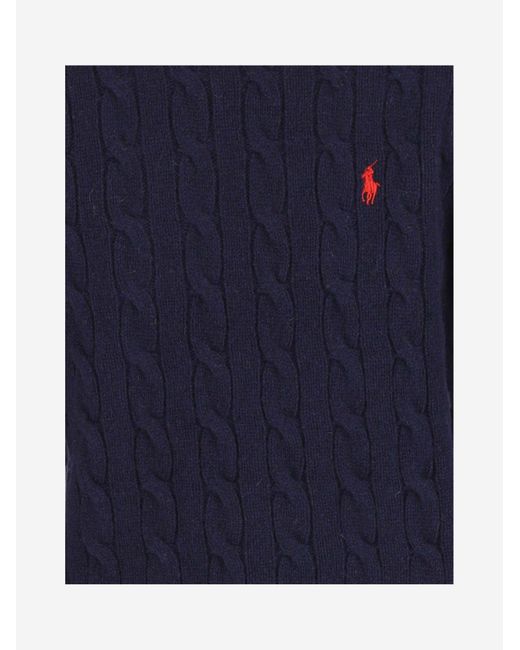 Polo Ralph Lauren Blue Sweater Cable-Knit Wool for men