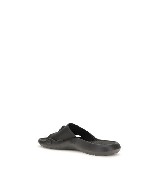 Versace Black Rubber Sandals for men