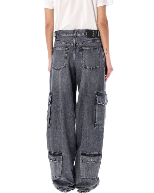 Haikure Gray Bethany Cargo Jeans