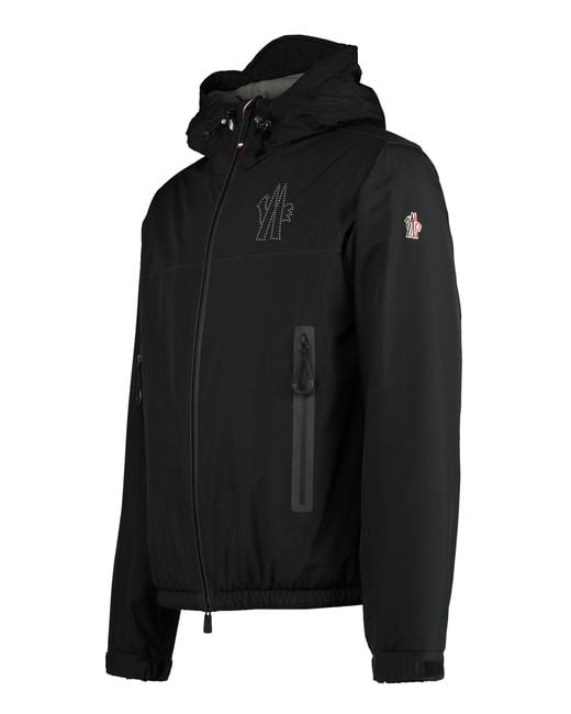 Moncler Black Padded Jacket Jaman Polyamide Raincoats for men