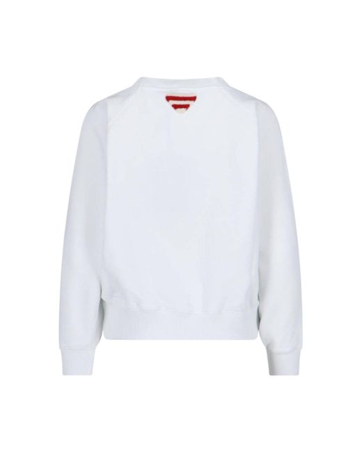 Prada Blue Logo Crewneck Sweatshirt
