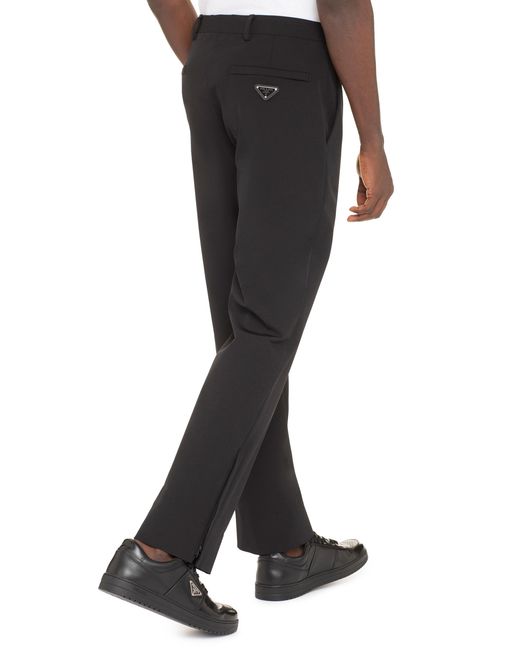 Prada Blue Technical Fabric Pants for men