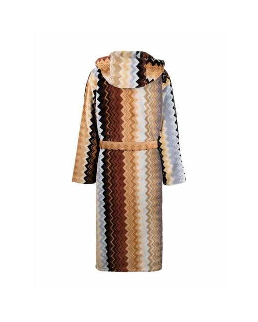Missoni Brown Cotton Dressing Gown- Gowns & Robes