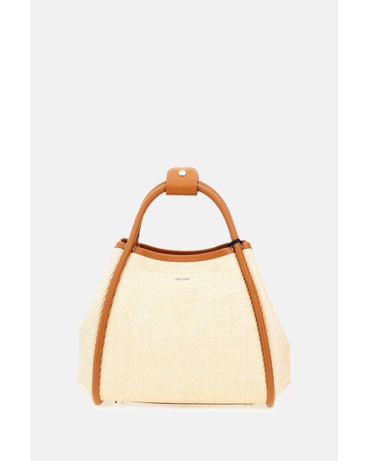 Max Mara Natural Summer Marines Rafia Handbag