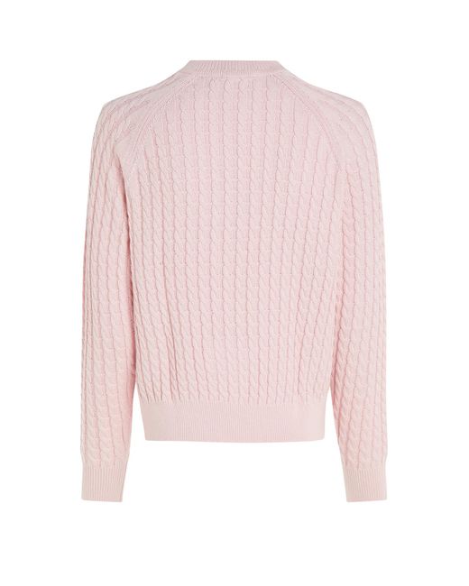 Tommy Hilfiger Pink Relaxed-Fit Sweater