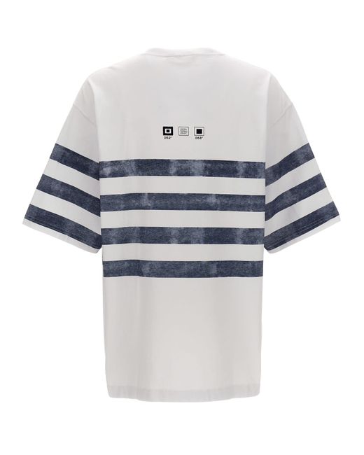 Dolce & Gabbana White Marina Print T-shirt for men
