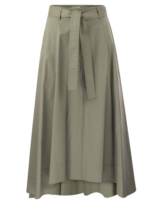 Peserico Green Long Skirt