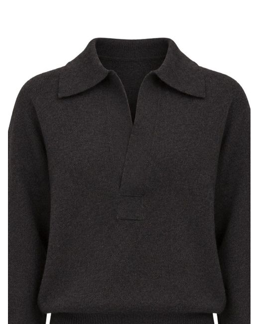 Victoria Beckham Black Sweater Genevieve Melange
