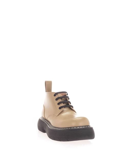 Bottega Veneta Natural The Bounce Lace-Up Boots