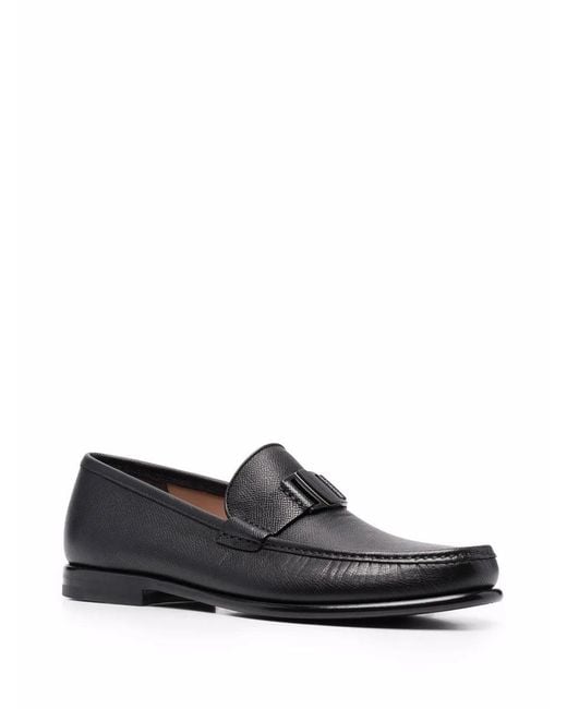 Ferragamo Black Ferragamo Vara Buckle Loafers for men