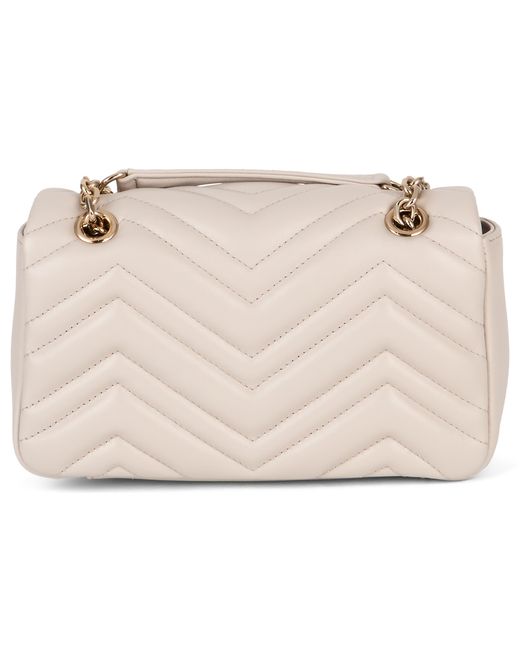 Gucci Natural Shoulder Bag Gg Marmont Matelassé Lamb Skins Handbags