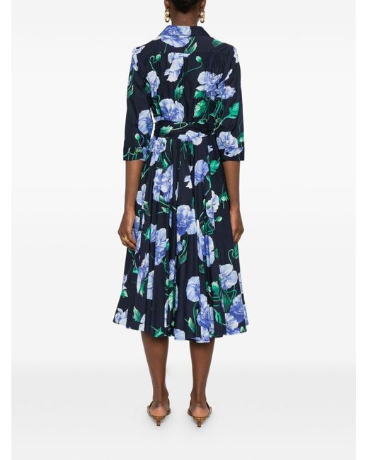 Lavi Blue Dresses Natural (Veg)->Cotton100.0