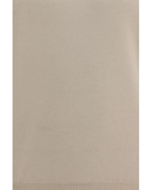 Brunello Cucinelli White Turtleneck Sweater Kashmir/Capra Hircus for men