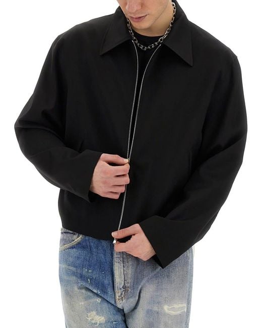 Our Legacy Black Jacket With Zip for men