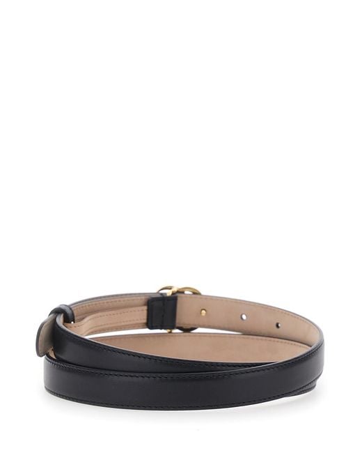 Gucci White Leather Belt