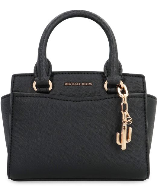 MICHAEL Michael Kors Black Selma Leather Mini Bag